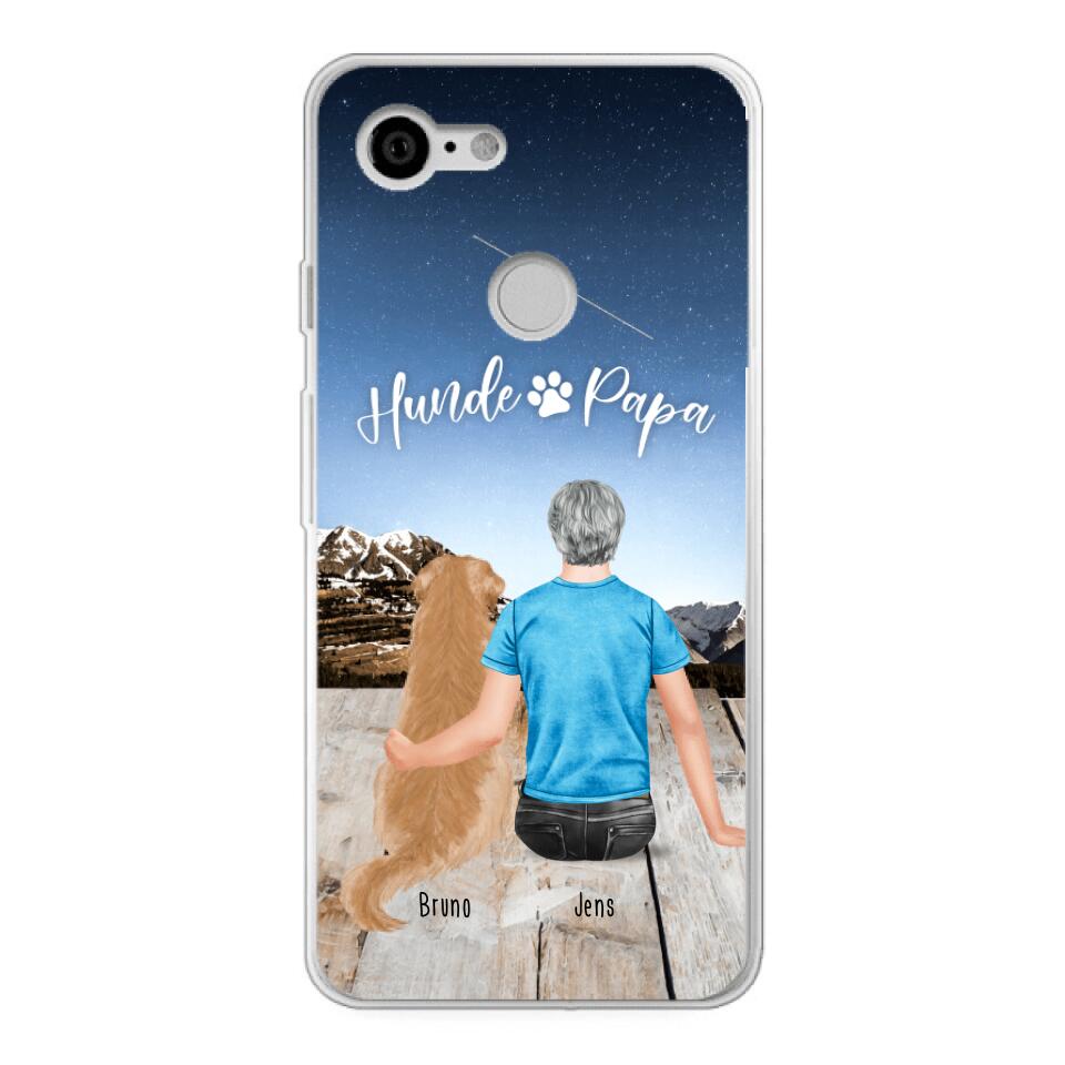 Personalisierte Handyhülle mit 1 Mann + 1 Hund/Katze - Google