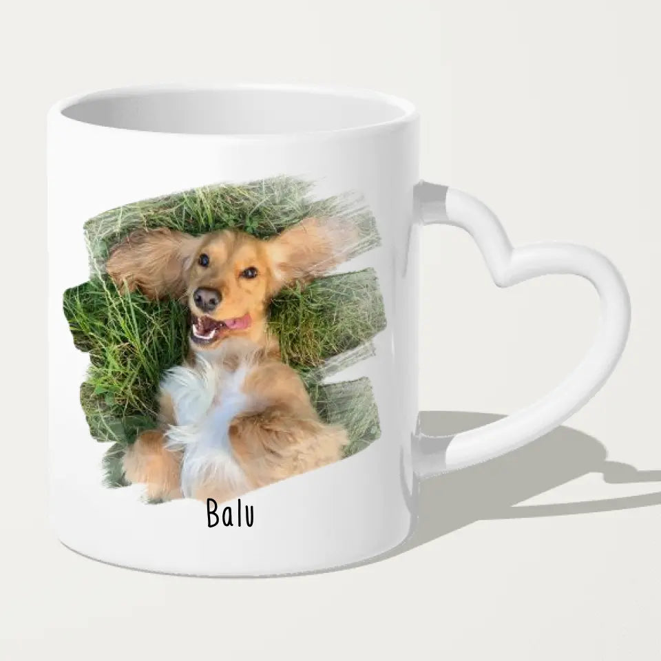 Personalisierte Tasse - Eigenes Hundebild + Name