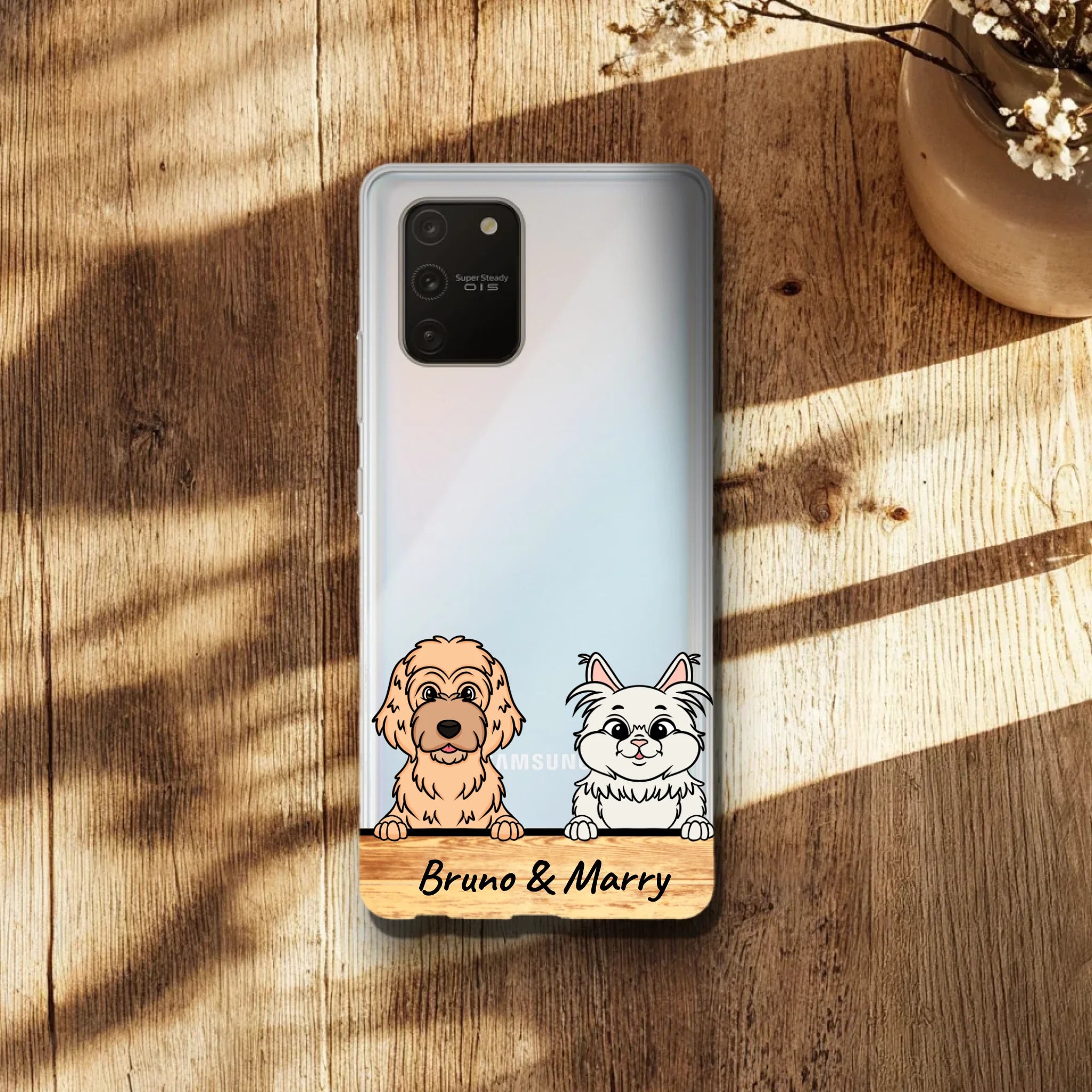 Personalisierte Handyhülle mit 1-6 Hunden/Katzen - Samsung