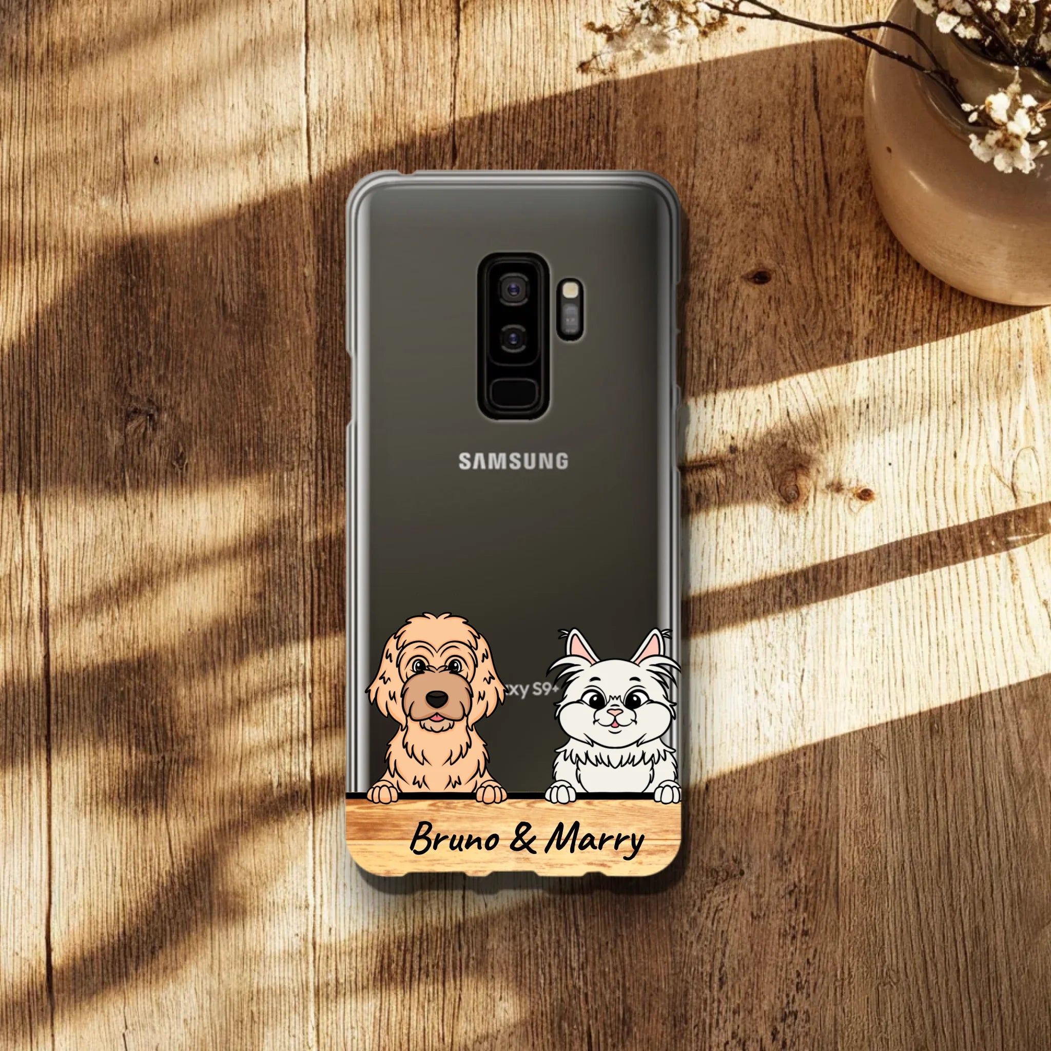 Personalisierte Handyhülle mit 1-6 Hunden/Katzen - Samsung