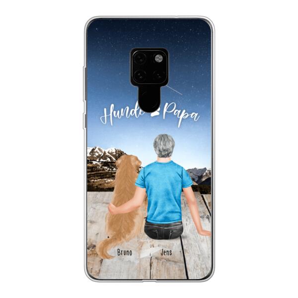 Personalisierte Handyhülle mit 1 Mann + 1 Hund/Katze - Huawei