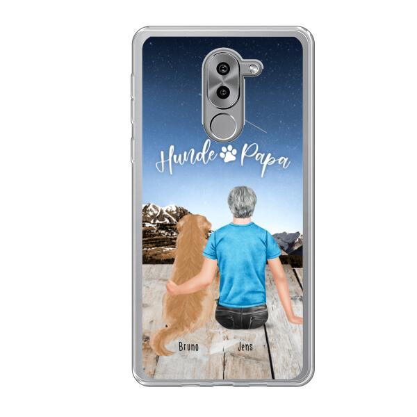 Personalisierte Handyhülle mit 1 Mann + 1 Hund/Katze - Honor