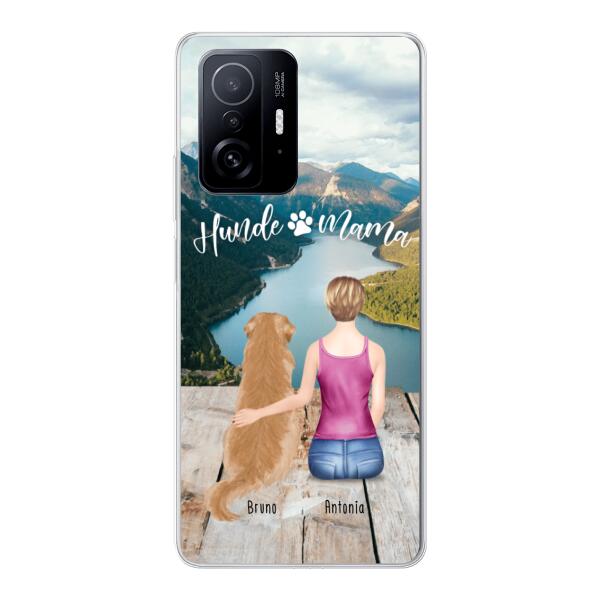Personalisierte Handyhülle mit 1 Frau + 1 Hund/Katze - Xiaomi