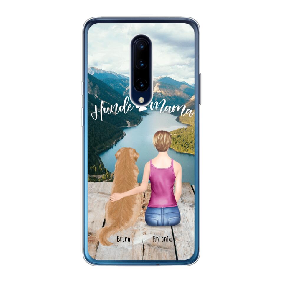 Personalisierte Handyhülle mit 1 Frau + 1 Hund/Katze - OnePlus