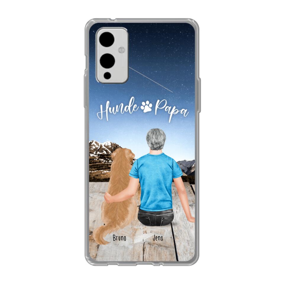 Personalisierte Handyhülle mit 1 Mann + 1 Hund/Katze - OnePlus