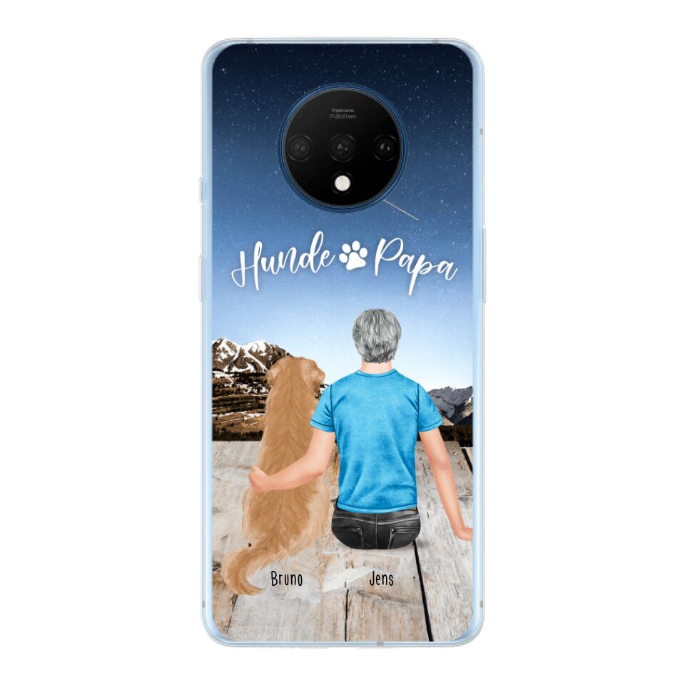 Personalisierte Handyhülle mit 1 Mann + 1 Hund/Katze - OnePlus