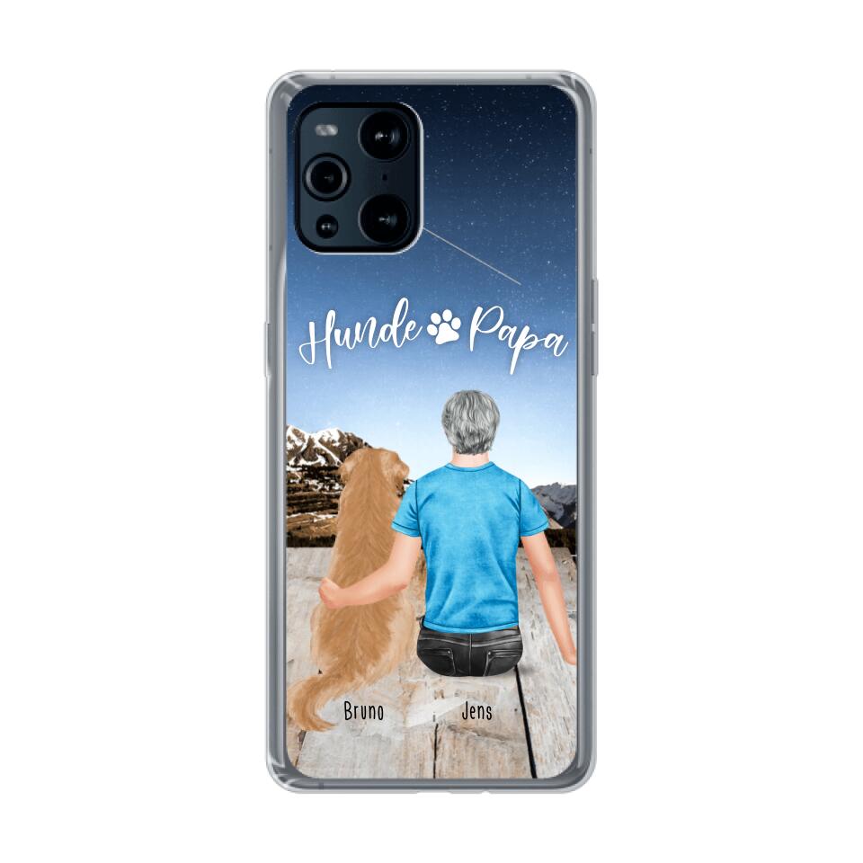 Personalisierte Handyhülle mit 1 Mann + 1 Hund/Katze - Oppo