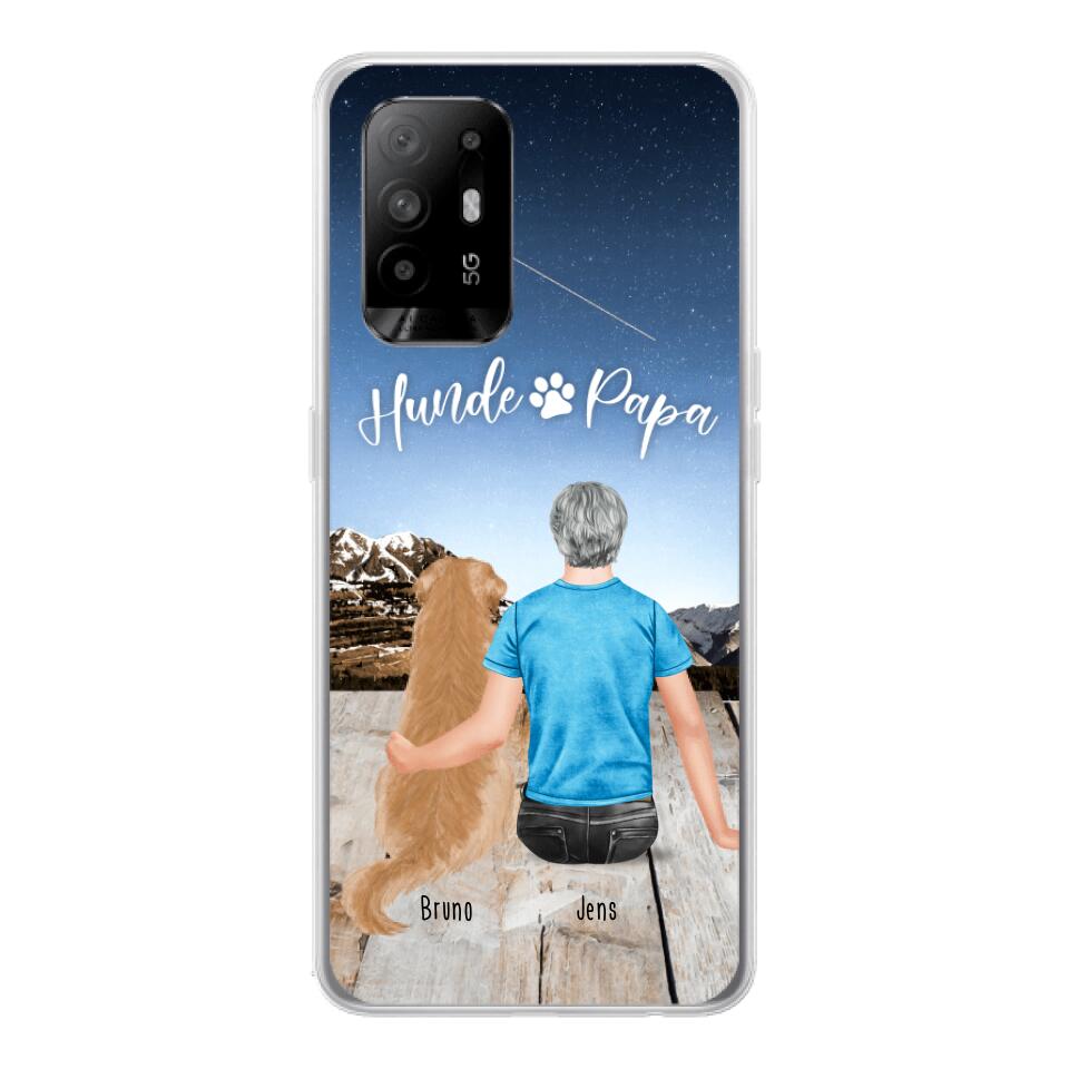 Personalisierte Handyhülle mit 1 Mann + 1 Hund/Katze - Oppo