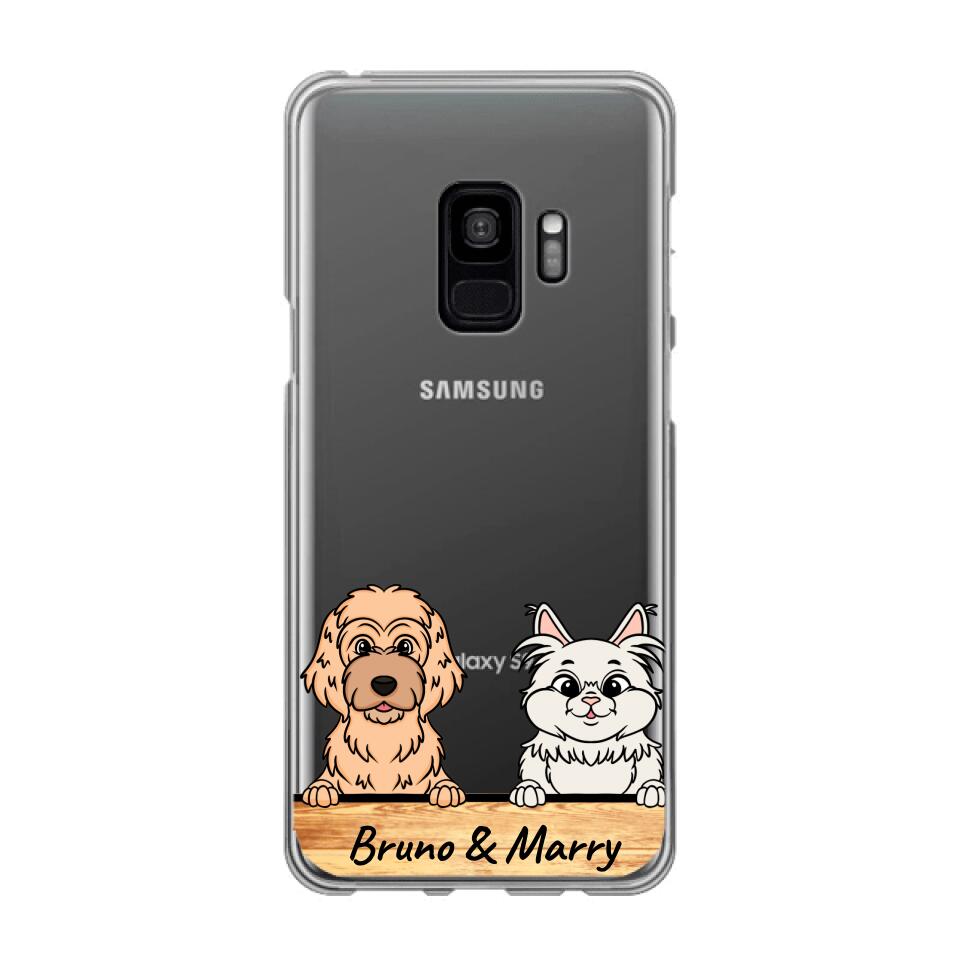 Personalisierte Handyhülle mit 1-6 Hunden/Katzen - Samsung