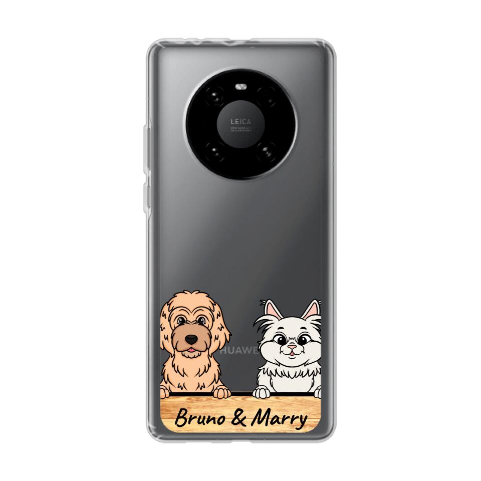 Personalisierte Handyhülle mit 1-6 Hunden/Katzen - Huawei