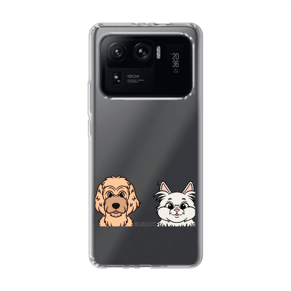 Personalisierte Handyhülle mit 1-6 Hunden/Katzen - Xiaomi