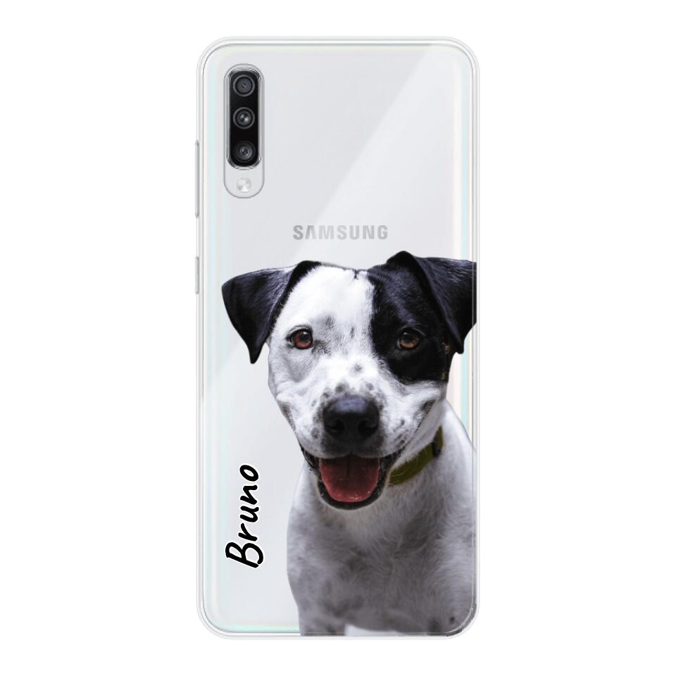 Personalisierte Handyhülle mit deinem Tier (Transparent) - Samsung
