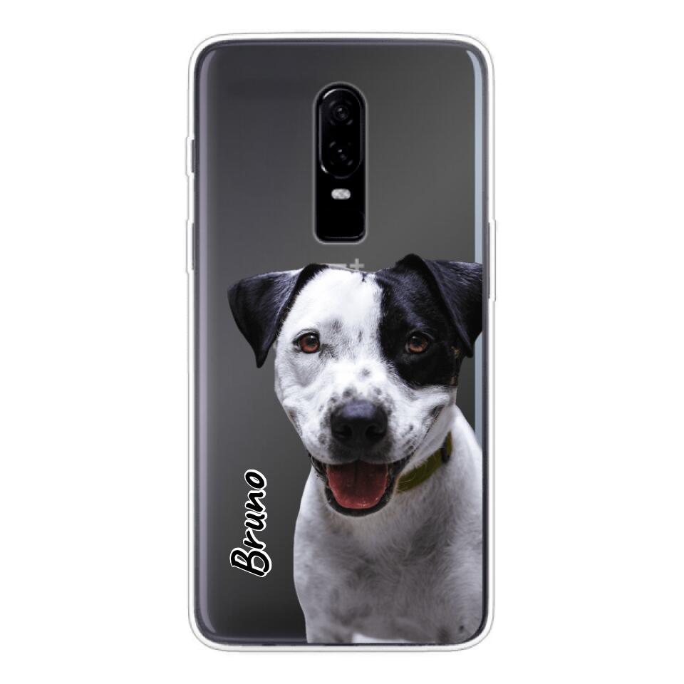 Personalisierte Handyhülle mit deinem Tier (Transparent) - OnePlus
